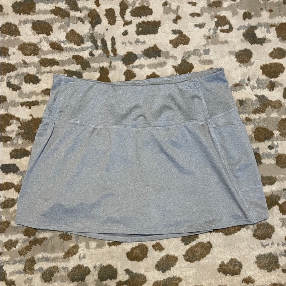 Etonic Gray Heathered Skort Medium Knit Pocket Athletic Tennis Skirt